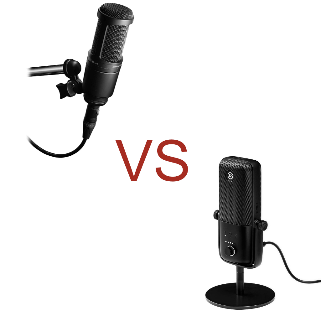 Audio Technica AT2020 vs Elgato Wave 3